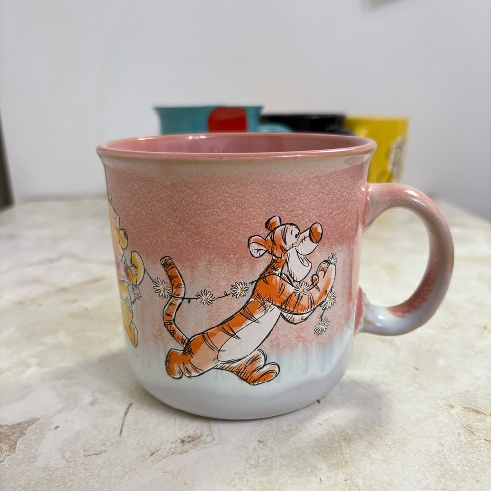 Disney Tigger Pink and White Ceramic Mug